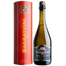 Bagrationi Вино ігристе  Reserve Semi-Sweet 12% у тубусі 0.75л (DDSAU3P021)