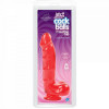 Doc Johnson Фаллоимитатор Jelly Jewels - Cock and Balls with Suction Cup - Red (SO2007) - зображення 2