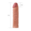 LoveToy Pleasure X-Tender Penis Sleeve Brown Add 1" (6452LVTOY155) - зображення 4