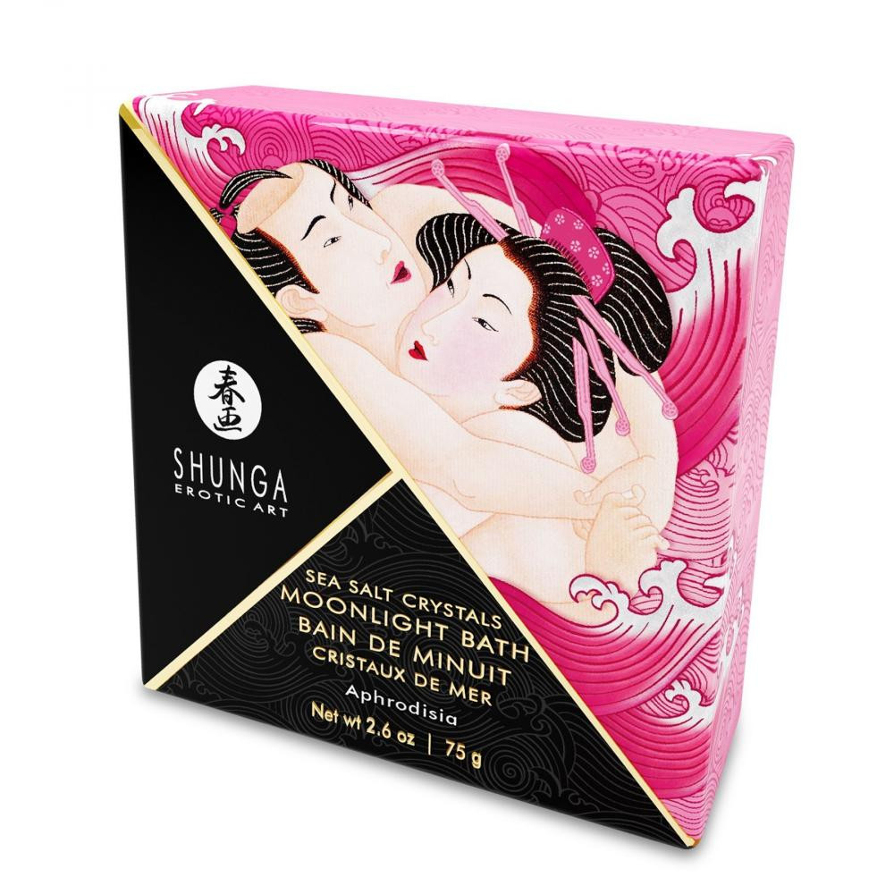 Shunga Соль для ванны  Moonlight Bath - Aphrodisia (75 мл), соль Мертвого моря, аромамасла (SO2539) - зображення 1