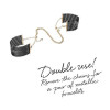 Bijoux Indiscrets Украшение-наручники Bijoux Indiscrets Desir Metallique Handcuffs - Black (SO2663) - зображення 5