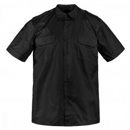 Mil-Tec Service Short Sleeve Shirt - Black (10932002-902)