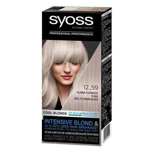 Syoss 12-59 Стойкая краска для волос Холодный платиновый блонд 115 ml (9000101210521) - зображення 1