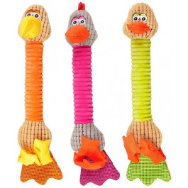 Karlie-Flamingo М'яка іграшка для собак Flamingo Bird With Feet з пищалкою 10х13х48 см (54194)