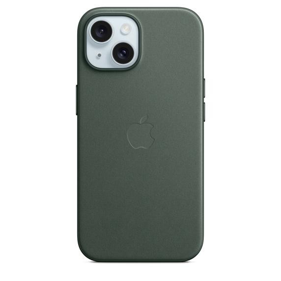 Apple iPhone 15 FineWoven Case with MagSafe - Evergreen (MT3J3) - зображення 1