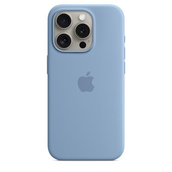 Apple iPhone 15 Pro Silicone Case with MagSafe - Winter Blue (MT1L3) - зображення 1