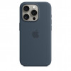 Apple iPhone 15 Pro Silicone Case with MagSafe - Storm Blue (MT1D3) - зображення 1