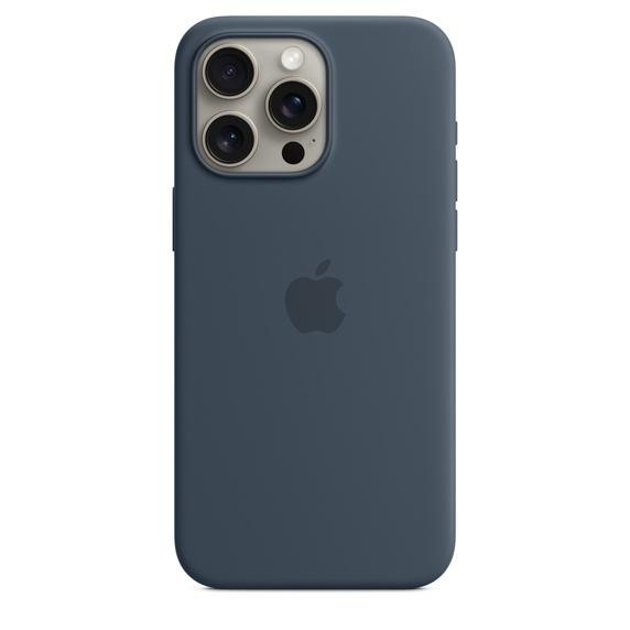 Apple iPhone 15 Pro Max Silicone Case with MagSafe - Storm Blue (MT1P3) - зображення 1