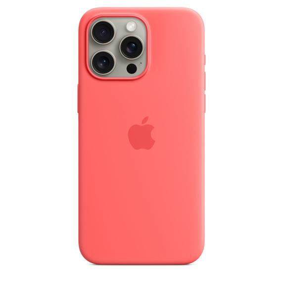 Apple iPhone 15 Pro Max Silicone Case with MagSafe - Guava (MT1V3) - зображення 1