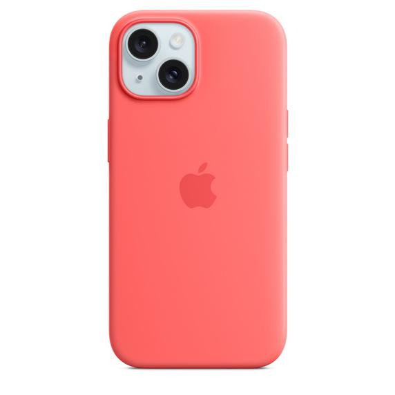 Apple iPhone 15 Silicone Case with MagSafe - Guava (MT0V3) - зображення 1