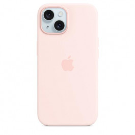 Apple iPhone 15 Silicone Case with MagSafe - Light Pink (MT0U3)