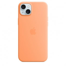 Apple iPhone 15 Plus Silicone Case with MagSafe - Orange Sorbet (MT173)