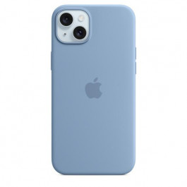 Apple iPhone 15 Plus Silicone Case with MagSafe - Winter Blue (MT19)