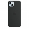 Apple iPhone 15 Plus Silicone Case with MagSafe - Black (MT103) - зображення 1