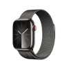 Apple Watch Series 9 GPS + Cellular 41mm Graphite S. Steel Case w. Graphite Milanese Loop (MRJA3) - зображення 1
