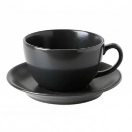 Porland Чашка з блюдцем  Seasons Black для чаю 320 мл (213-222134.Bl)