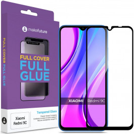 MAKE Захисне скло  Full Cover Full Glue Black для Redmi 9C (MGF-XR9C)