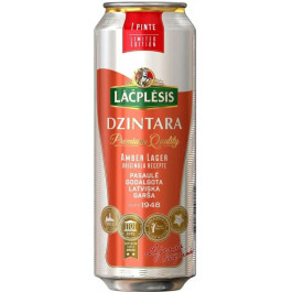 Lacplesis Упаковка пива  Dzintara світло фільтроване 4.8% 0.568 л x 24 шт (4750132003771)