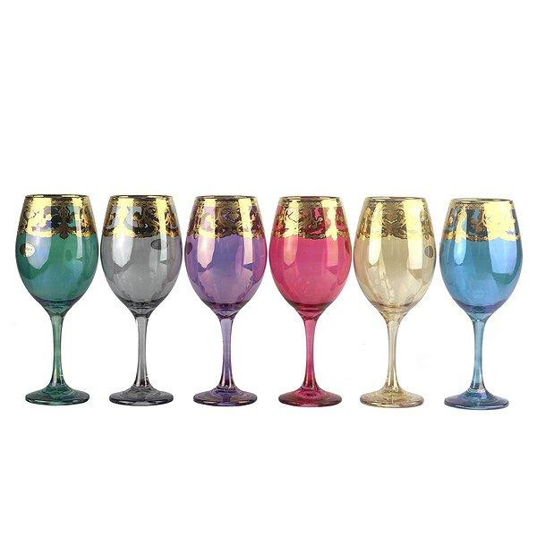 Art Decor Набор бокалов для вина 160мл Art 065 COLOR - зображення 1