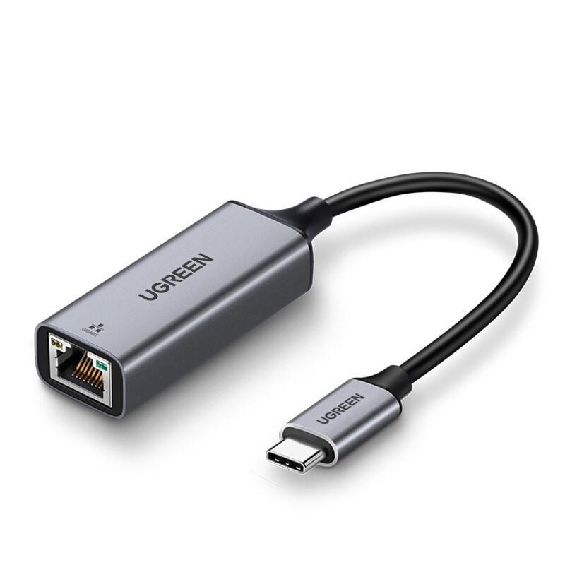 UGREEN CM199 USB-C to Ethernet Adapter Grey (50737) - зображення 1