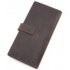 Grande Pelle Темно-коричневий стильний гаманець ручної роботи  (13014) - зображення 3