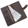 Grande Pelle Темно-коричневий стильний гаманець ручної роботи  (13014) - зображення 4