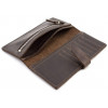 Grande Pelle Темно-коричневий стильний гаманець ручної роботи  (13014) - зображення 7