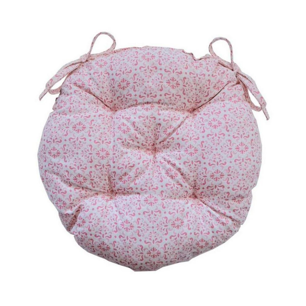 Прованс Подушка для стула круглая Bella Розовый витраж 40см (013570) - зображення 1