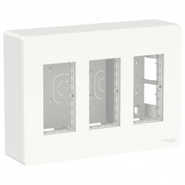 Schneider Electric Блок unica system+ накладной монтаж 3х2 Unica New, NU123418, белый