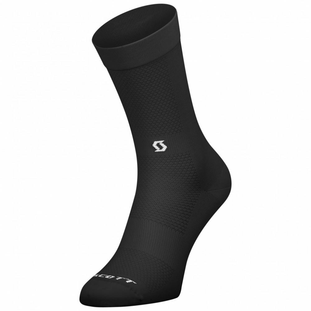Scott Шкарпетки велосипедні  Performance No Shortcuts Crew Socks, Black/White, S (281228.1007.046) - зображення 1