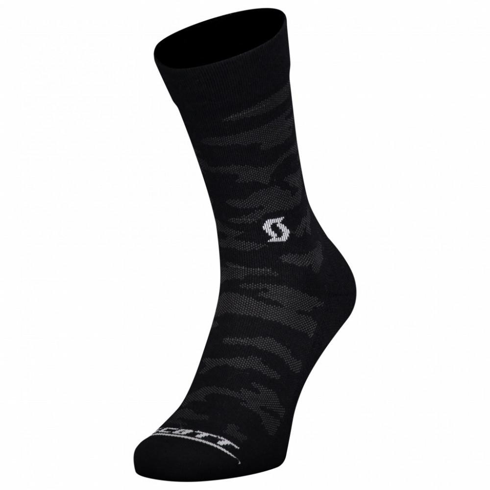 Scott Шкарпетки велосипедні  Trail Camo Crew Socks, Black/Dark grey, XL (278428.1659.049) - зображення 1