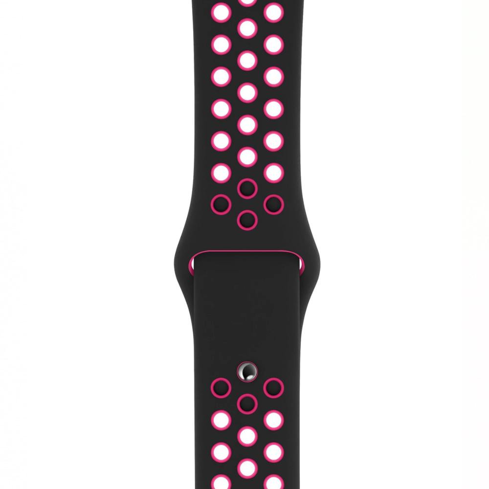 Apple Blast Nike Sport Band (MWU72) для  Watch 38/40mm Black/Pink - зображення 1