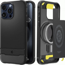 Spigen iPhone 15 Pro Rugged Armor with MagSafe Matte Black (ACS06703)