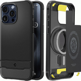   Spigen iPhone 15 Pro Rugged Armor with MagSafe Matte Black (ACS06703)