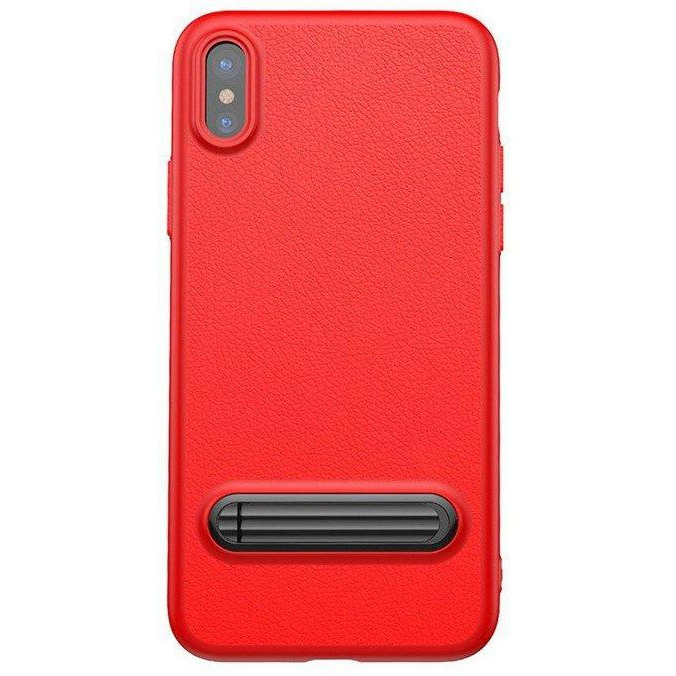 Baseus Happy Watching Supporting Case for iPhone X Red WIAPIPH8-LS09 - зображення 1