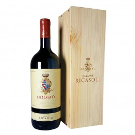 Barone Ricasoli Вино Кьянти Классико Кастелло ди Бролио красное 1,5л в деревянной коробке (8001291111514)