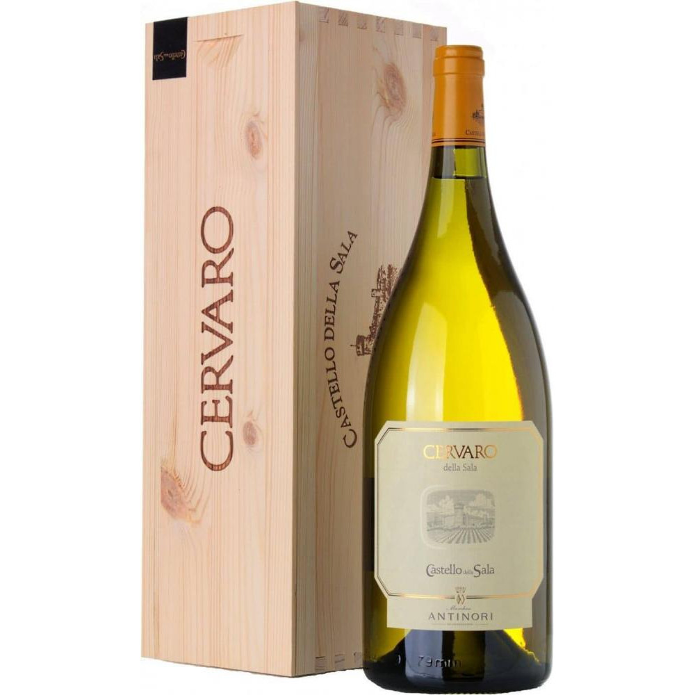 Antinori Вино Черваро делла Сала 2018 белое 1,5л в деревянном ящике (8001935165705) - зображення 1