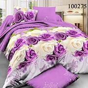 Selena Комплект постільної білизни  Троянда фіолетова 100275 Полуторний комплект (210100275015)