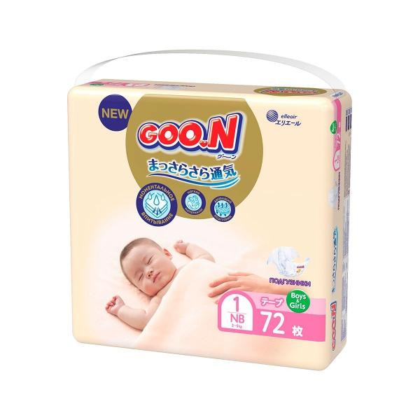 Goo.N Premium Soft Newborn SS, 72 шт (863222) - зображення 1