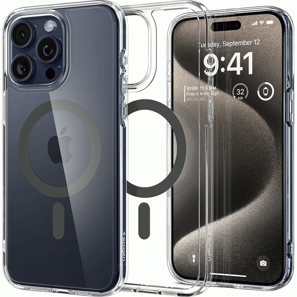 Spigen iPhone 15 Pro Max Ultra Hybrid MagSafe Case Graphite (ACS06577) - зображення 1