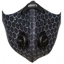 Broyx Протисмогова маска  Delta Hex Silver Black