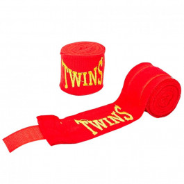 Twins Special Бинти боксерські  5466-3-4 бавовна з еластаном 3м. Колір червоний.