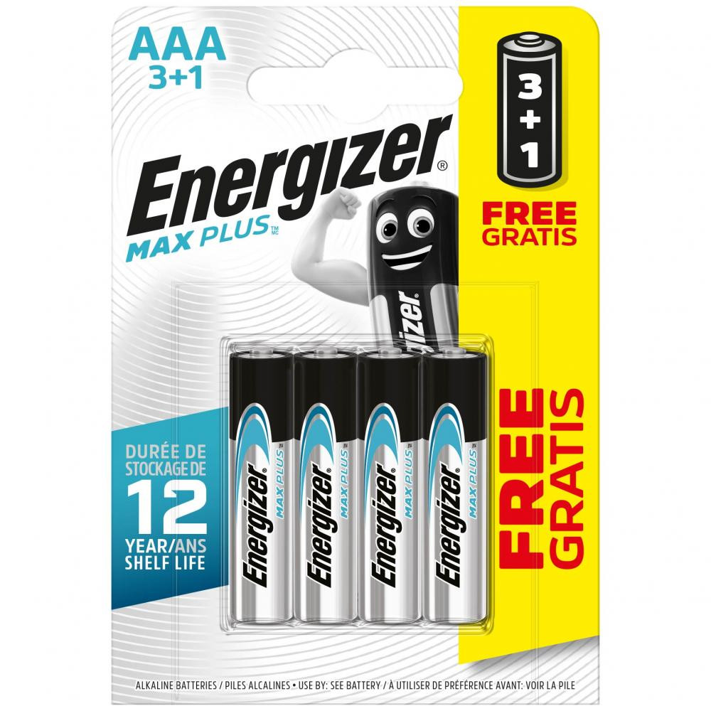 Energizer Max Plus AAA 4шт/уп (6429534) - зображення 1