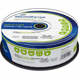 MediaRange DVD-R 4.7GB 120min 16x 25 шт (MR407)