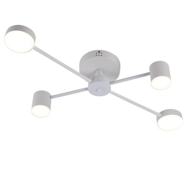 Victoria Lighting Люстра світлодіодна  з пультом д/к 40 Вт білий Otis/PL4 white (Otis/PL4 white) - зображення 1