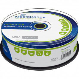 MediaRange DVD-R 4.7GB 120min 16x 25 шт (MR403)