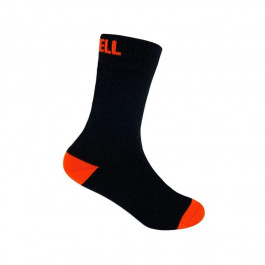 Dexshell Шкарпетки водонепроникні дитячі  Ultra Thin Children Sock, р-р S, чорний/помаранчевий