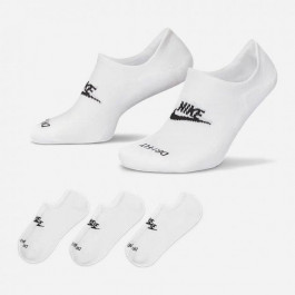 Nike Набір шкарпеток  U Nk Evryday Plus Cush Footie DN3314-100 L 3 пари White/Black (195244777082)