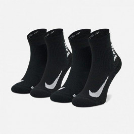 Nike Набір шкарпеток  U Nk Mltplier Ankle 2Pr SX7556-010 34-38 2 пари Чорний (194275662978)