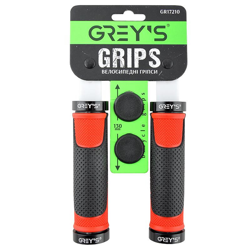 Grey's Гріпси  з гумовим покриттям 2 шт 130 мм Red (GR17210) - зображення 1